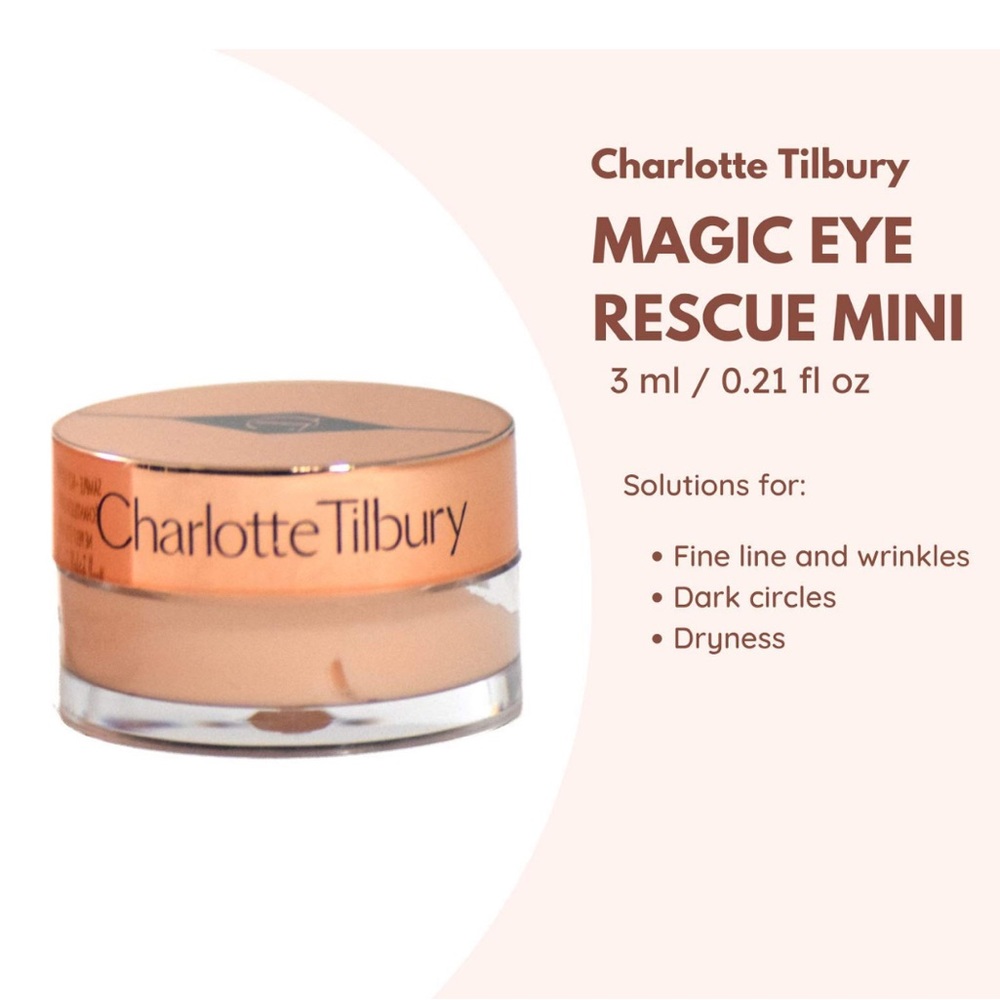 Eye Magic !Charlotte Tilbury
Charlotte’s Magic Eye Cream with Retinol 3ml
